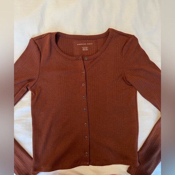 Brown/orange long sleeve. - Picture 1 of 1